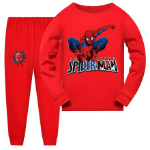 (Red, 7-8Years) Kids Spiderman Pyjamas Long Sleeve T-shirt Pants Sleepwear Pjs Set Outfits 7-14 Years