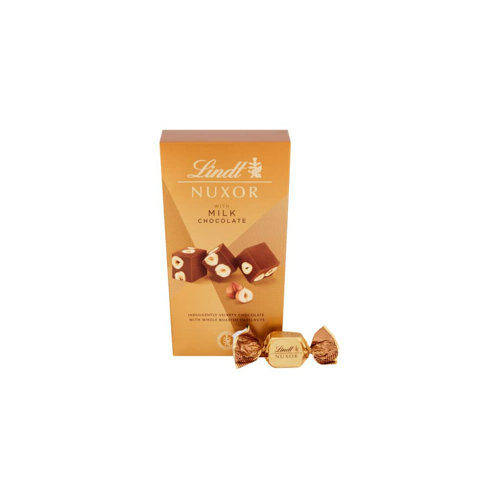 (Pack Of 4) Lindt Nuxor Milk Chocolate Hazelnut 165g