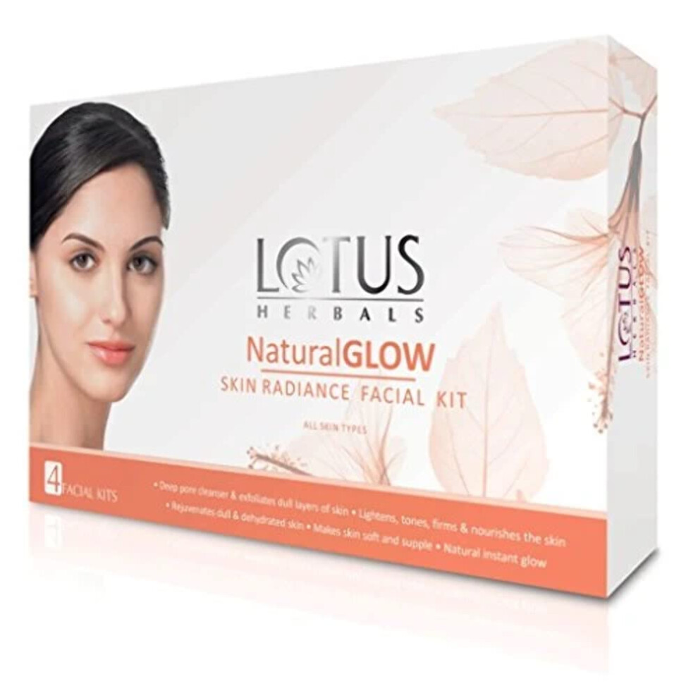 Lotus Herbals Orange Natural Glow Kit Skin Radiance Facial Kit 4 In 1