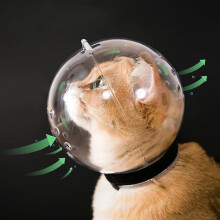 Breathable Anti-bite Anti-licking Cat Accessories Protective Space Hood Grooming Mask Cat Muzzle Bath Grooming For Small Cat