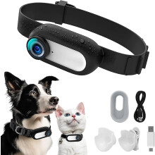 Hd 1080p Dog Tracker Collar,no Wifi Needed Cat Collars,sport Camera With Video Records,wireless Collar Camera For Dogs Cats Gift