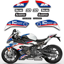 (D) S1000rr  Motorcycle Body Decals For S1000rr M1000rr S 1000 Rr Lower Side Guard Plate Sticker Brand Logo Carbon Fiber New