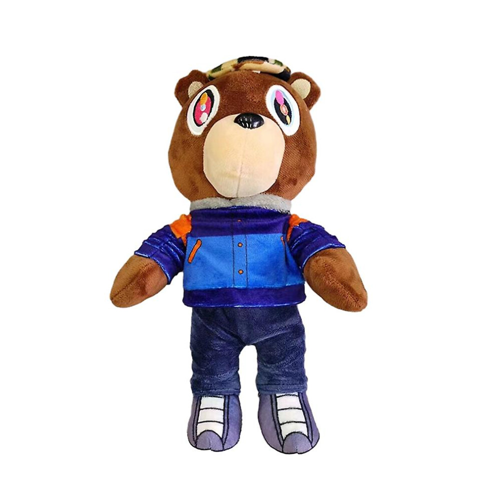 (E) Kanye Teddy Bear Plush Doll West Graduation Teddy Bear Gift Stuffed Animal Toys