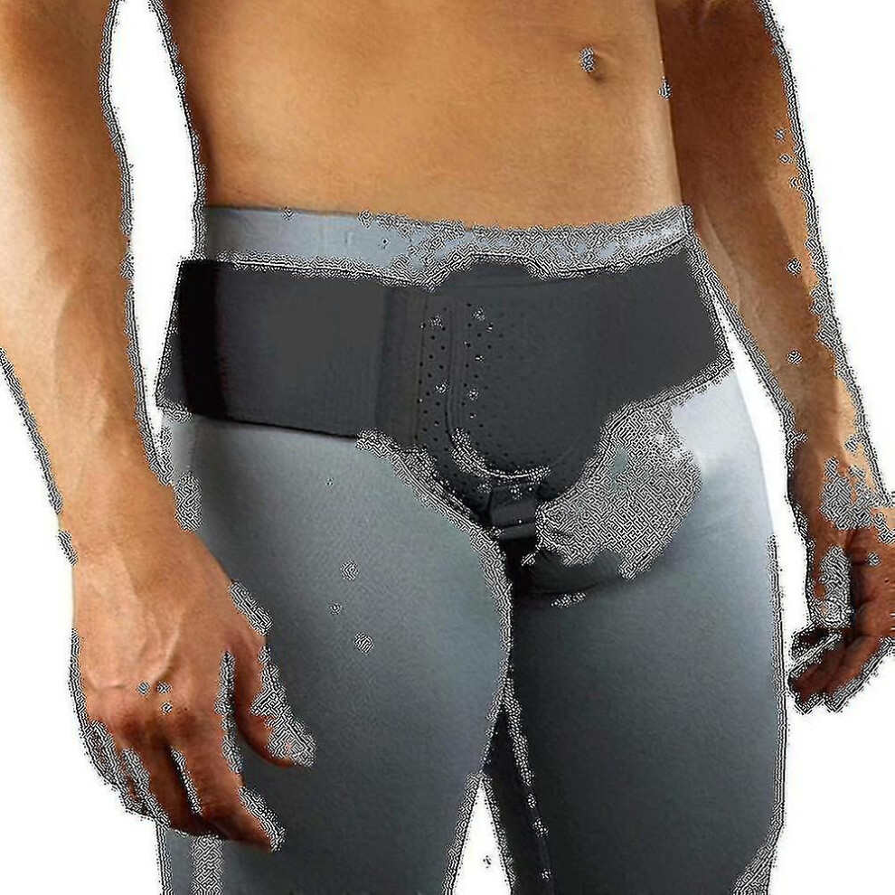 Black (Black) Hernia Belt Truss For Inguinal Sports Hernia Support Pain Relief Recovery Strap Shytmv