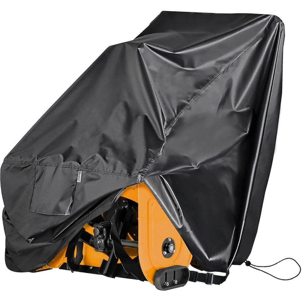 Snow Blower Cover, Universal Fit Two Stage Snow Thrower Cover, Heavy Duty 600d Polyester Fabric