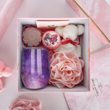 (purple) Birthday Gifts For Women Best Friend -relaxing Spa Gift Box Basket For Her Friendship Mom, Get Well Soon Self Care Gifts For Women Female Sister , Uni