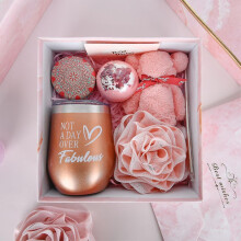 (golden) Birthday Gifts For Women Best Friend -relaxing Spa Gift Box Basket For Her Friendship Mom, Get Well Soon Self Care Gifts For Women Female Sister , Uni