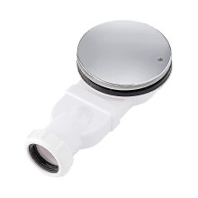 Low Shower Drain Chrome Plated Abs Shower Tray Siphon Slim Drain 90mm 36 L/min Water Flow, Trap Sid Tw