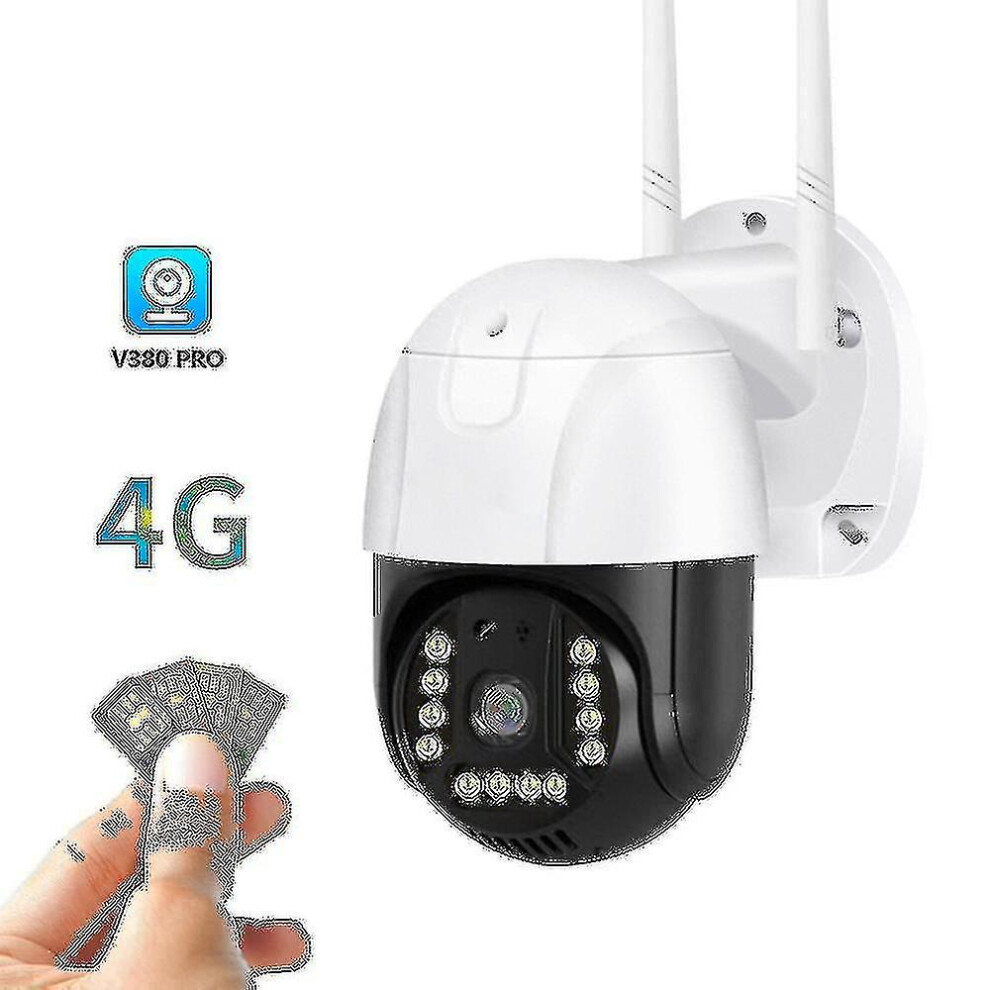 Outdoor Surveillance Camera 4g Gsm Sim V380 Pro 1080p Cloud 4x Zoom Ip66 Security Protection Wireless Ip Cctv