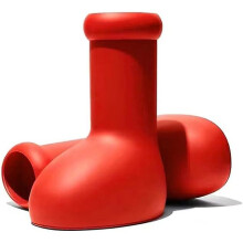Big Red Boots Iron Arm Astro Boy Fashion Trend Big Red Boots Anime Cartoon Creative Rain Boots-8.5