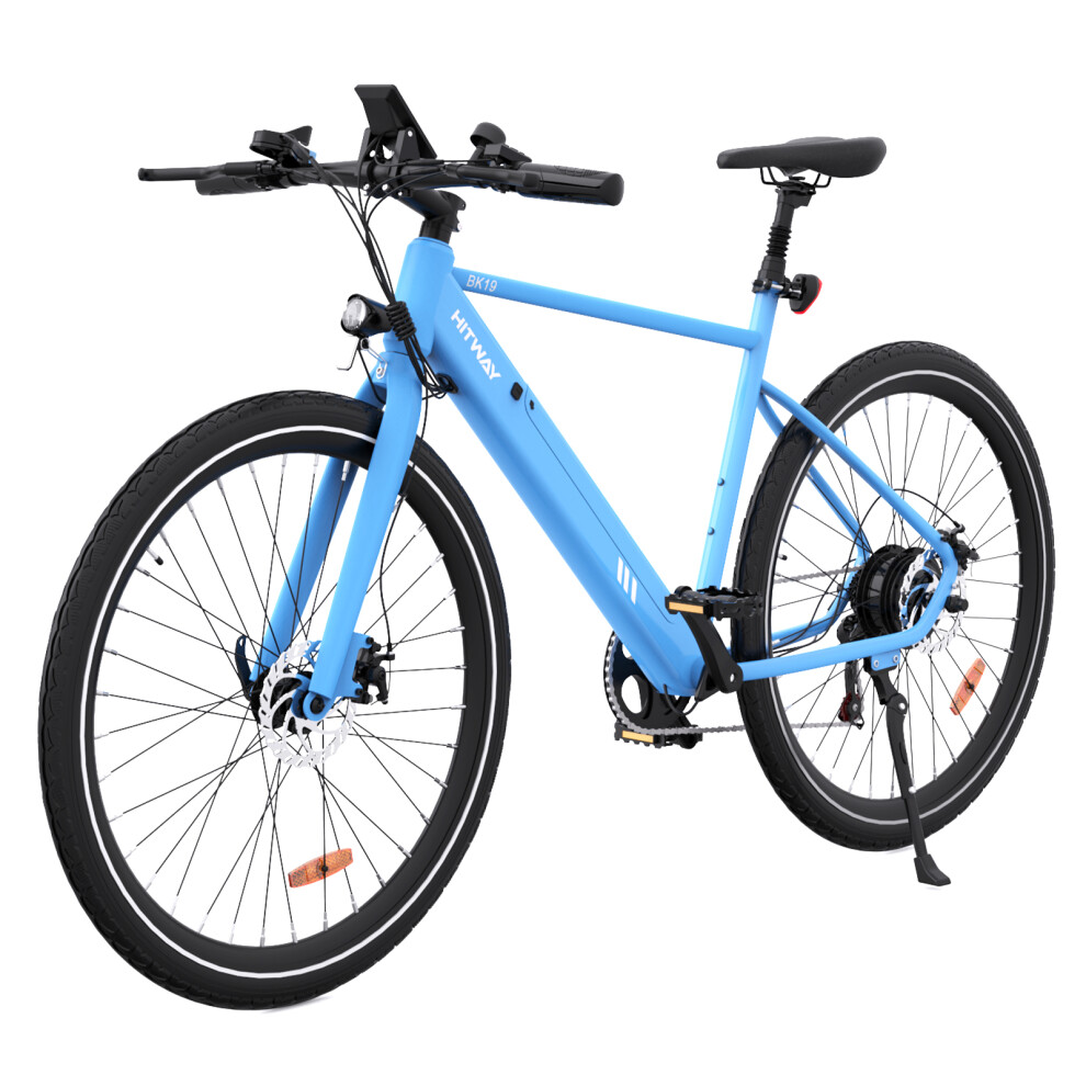 (Blue) HITWAY BK19 350W Electric Bike 36V 12Ah 80Km Range