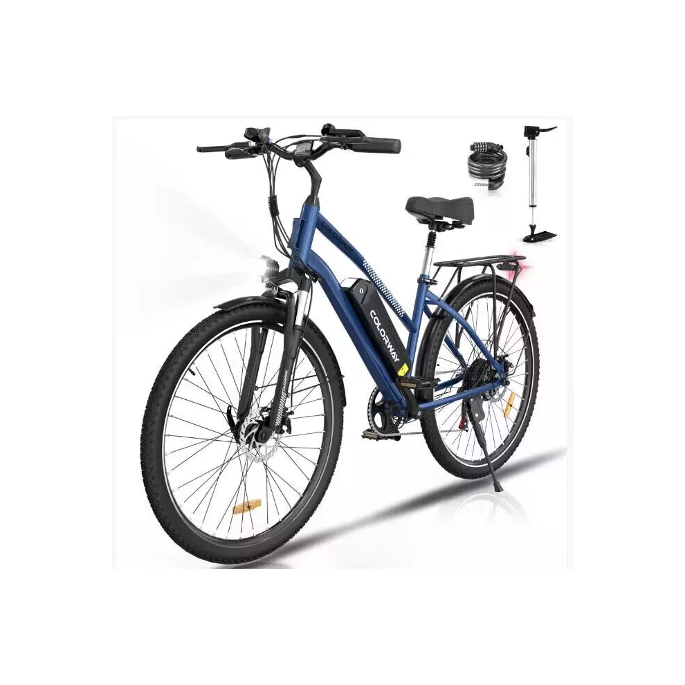 (Blue) COLORWAY BK27 28" Electric Mountain Bike 250W 36V