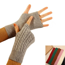 (gray) New Factory Seconds Cashmere Fingerless Gloves From Turtle Doves