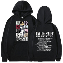 (Black, S) Taylor Swift The Eras Tour Hoodies Womens Mens Unisex Hooded Sweatshirt Pullover Tops Casual Blouses Gifts