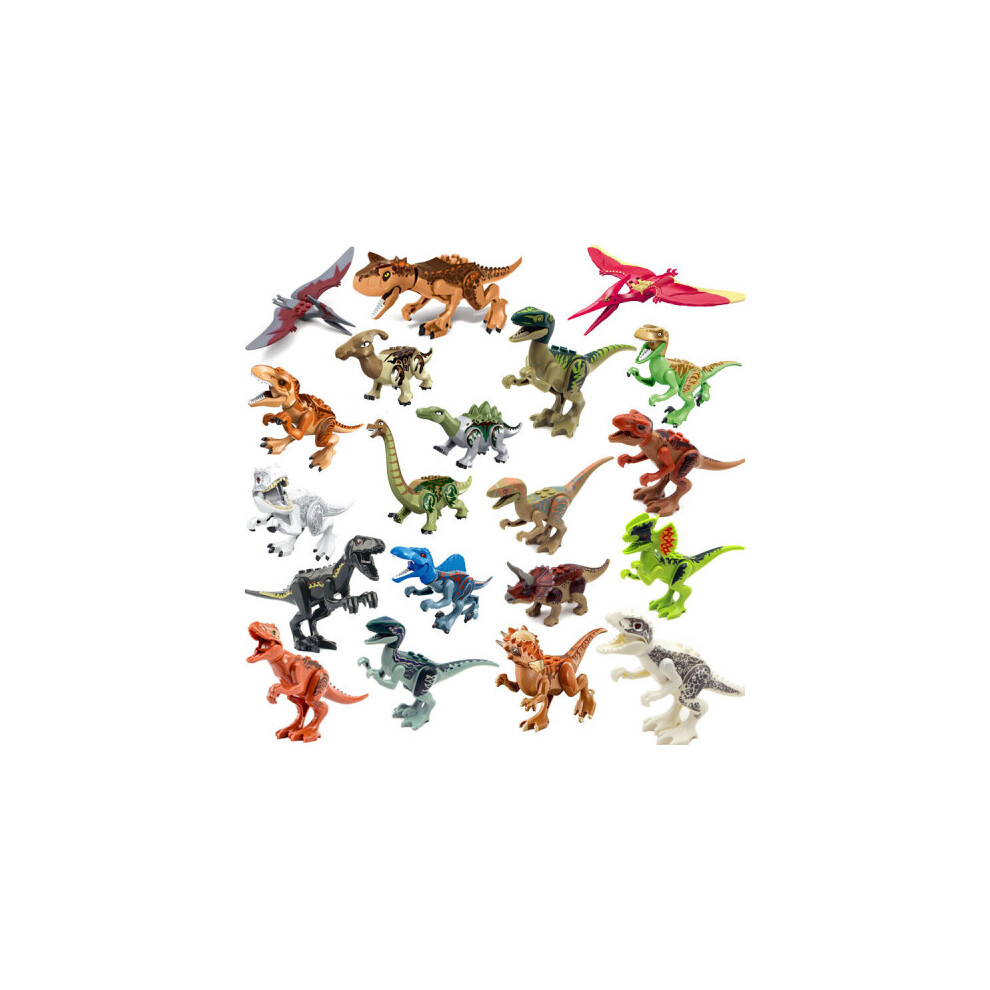 20pcs Fit Lego Jurassic Park World Tyrannosaurus Minifigures Kids Toys Gifts