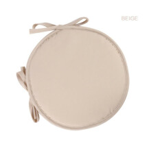 (Beige, Diameter 38 cm) 30/38cm Pillow Pads For Work Chair Room For Outdoor Bistros Dining Seat Patio Chair Pads Stool Cushion Round Garden Kitchen