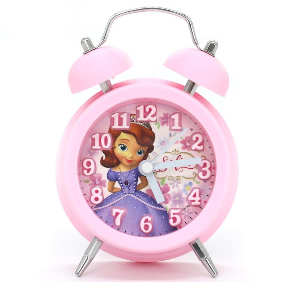 Alarm Clock Princess Sophia Student Cartoon Bedside Clock Girls' Bedroom Dual Bell
