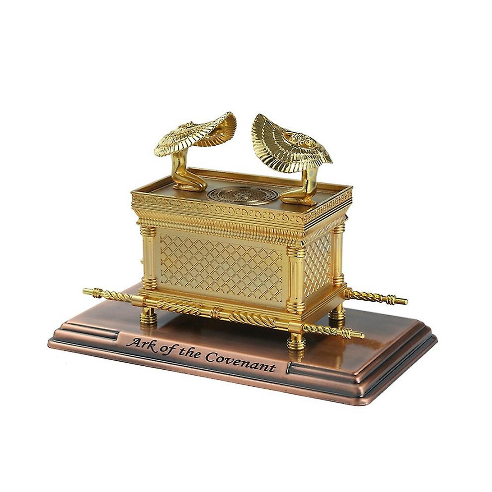 The Ark Of The Covenant Replica Statue Gold Plated With Ark Contents Aaron Rod