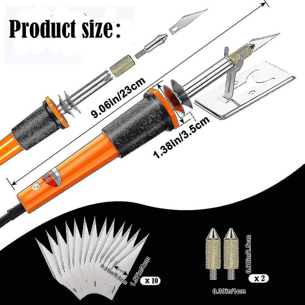 16 Pieces Electric Hot Knife Cutter Tool, For Cutting Carving Soft Thin Styrofoam Foam Making Stencils