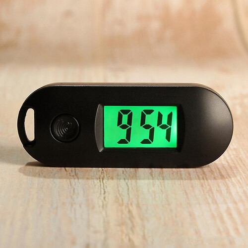(Black) Excellent Digital Clock Portable Student Digital Pocket 1