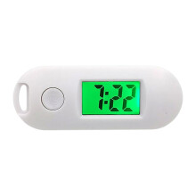 (White) Excellent Digital Clock Portable Student Digital Pocket