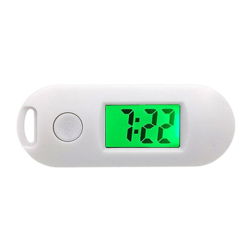 (White) Excellent Digital Clock Portable Student Digital Pocket
