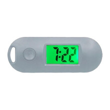 (Grey) Excellent Digital Clock Portable Student Digital Pocket