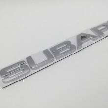 (silver Subaru) 1pcs 3d Metal Crosstrek Awd Brz Forester Wrx Car Letter Fender Emblem Side Rear Trunk Tail Badge Sticker Decal Auto Accessories