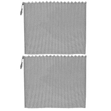 2pcs Fireplace Mesh Screen Curtains Fireplace Screen Panels With Handles