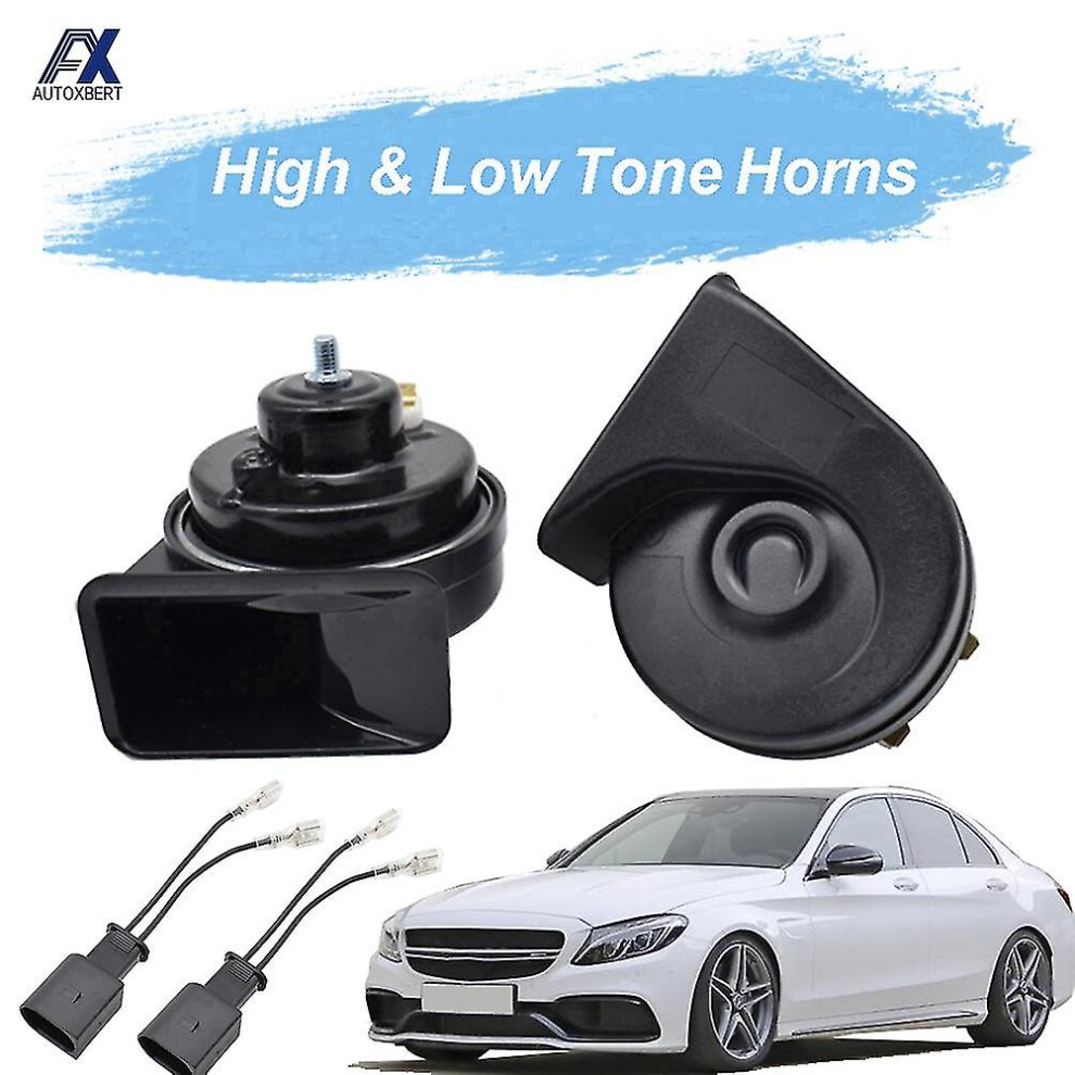 2Pcs/Set S Horn For Mercedes Benz W205-2020 12V -125Db Loud Car 410/510Hz High Low Pitch Horn 7364070571598