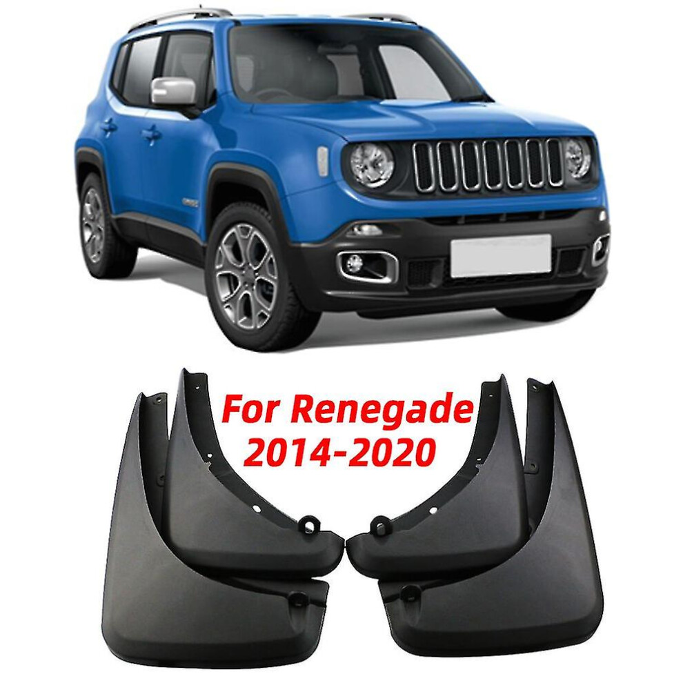 Exquisite Lilmanta Abs Mud Flaps Splash Guards Front Rear Mud Flap Mudguards Fender For Jeep Renegade 2014 2015 2016 2017 2018 2019 2020 7364070574834