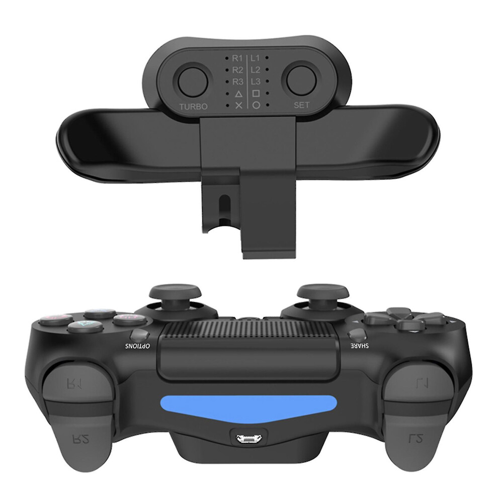 Ps4 Back Clip Extender Ps4 Controller Paddles Back Button Attachment/Turbo Function Fps/Customization Mapping Buttons/Audio Jack Black 7364070635382