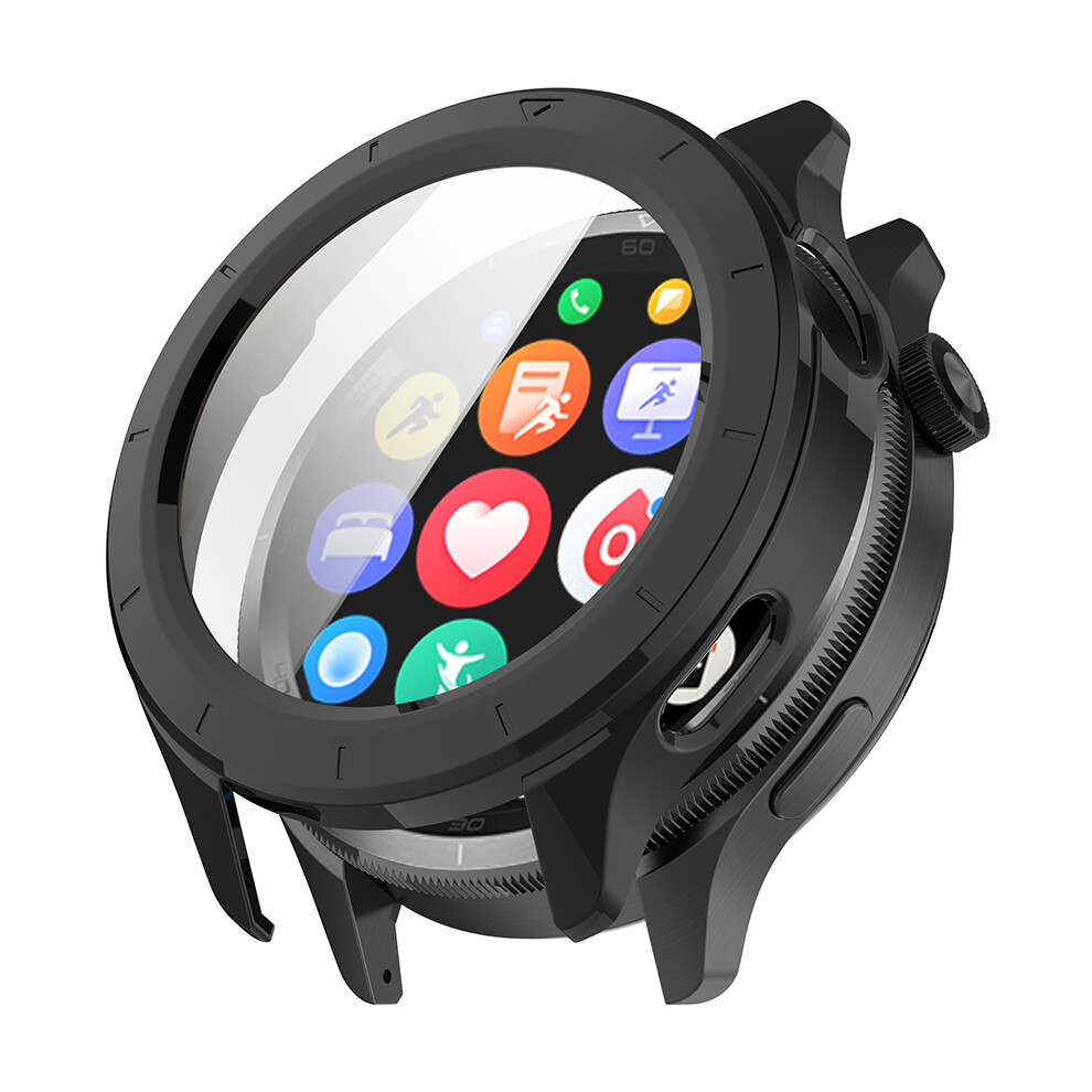 (Black) Watch Protective Case Watch Case Integral Shell-Membrane Protective Case For Xiaomi Watch S4 Black 606096966871