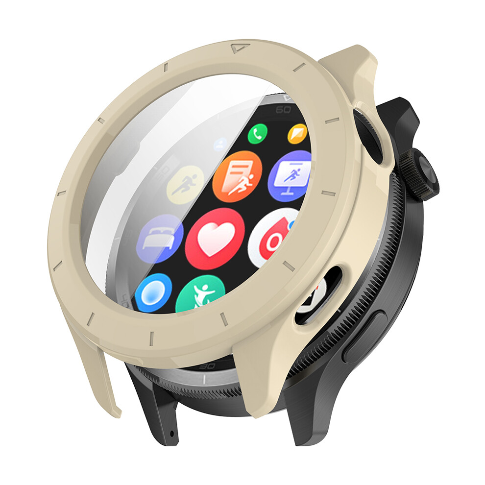 (Ivory ) Watch Protective Case Watch Case Integral Shell-Membrane Protective Case For Xiaomi Watch S4 White 606096966901