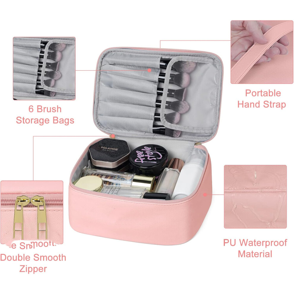 pink-3pcs--3-pcs-makeup-bag-l-m-s-travel-makeup-bag-with-brush-compartment-waterproof-cosmetic-bag-pu-leather-small-makeup-bag-portable-makeup-organizer-bag