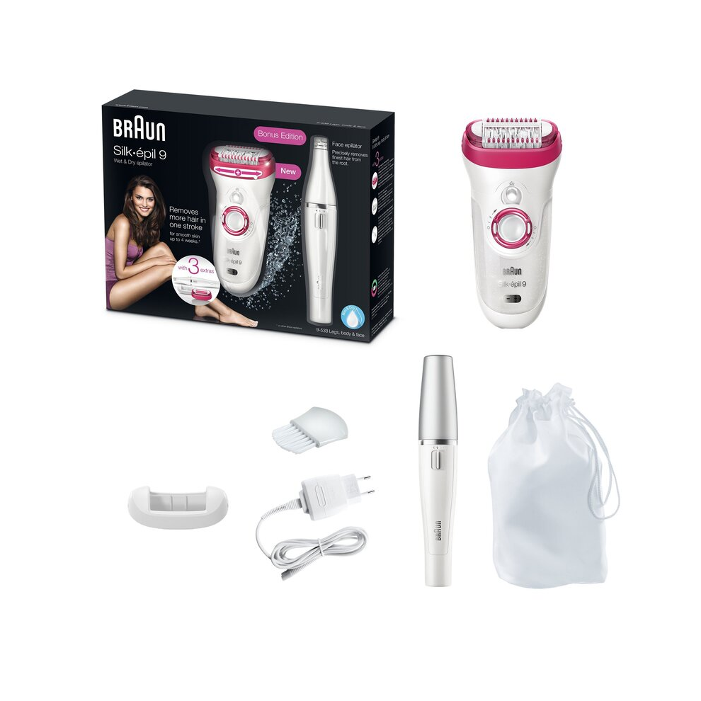 Braun - Silk-Ã©pil 9 9-538 Bonus edition - Wet & Dry Cordless epilator