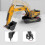 Engineering Excavator Children's Toy Trolley Grab 3