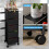 5 Tier Trolley Basket Rack Kitchen Storage Vegetable cart With Wheels 6
