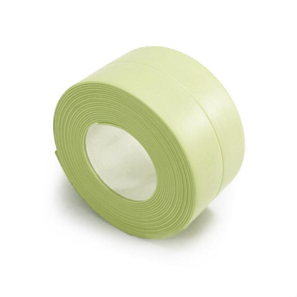 (green, 200x2.2cm) Pvc Waterproof Wall Sticker Self Adhesive Sink Stove Crack Strip Kitchen Bathroom Bathtub Corner Sealant Tape Waterproof