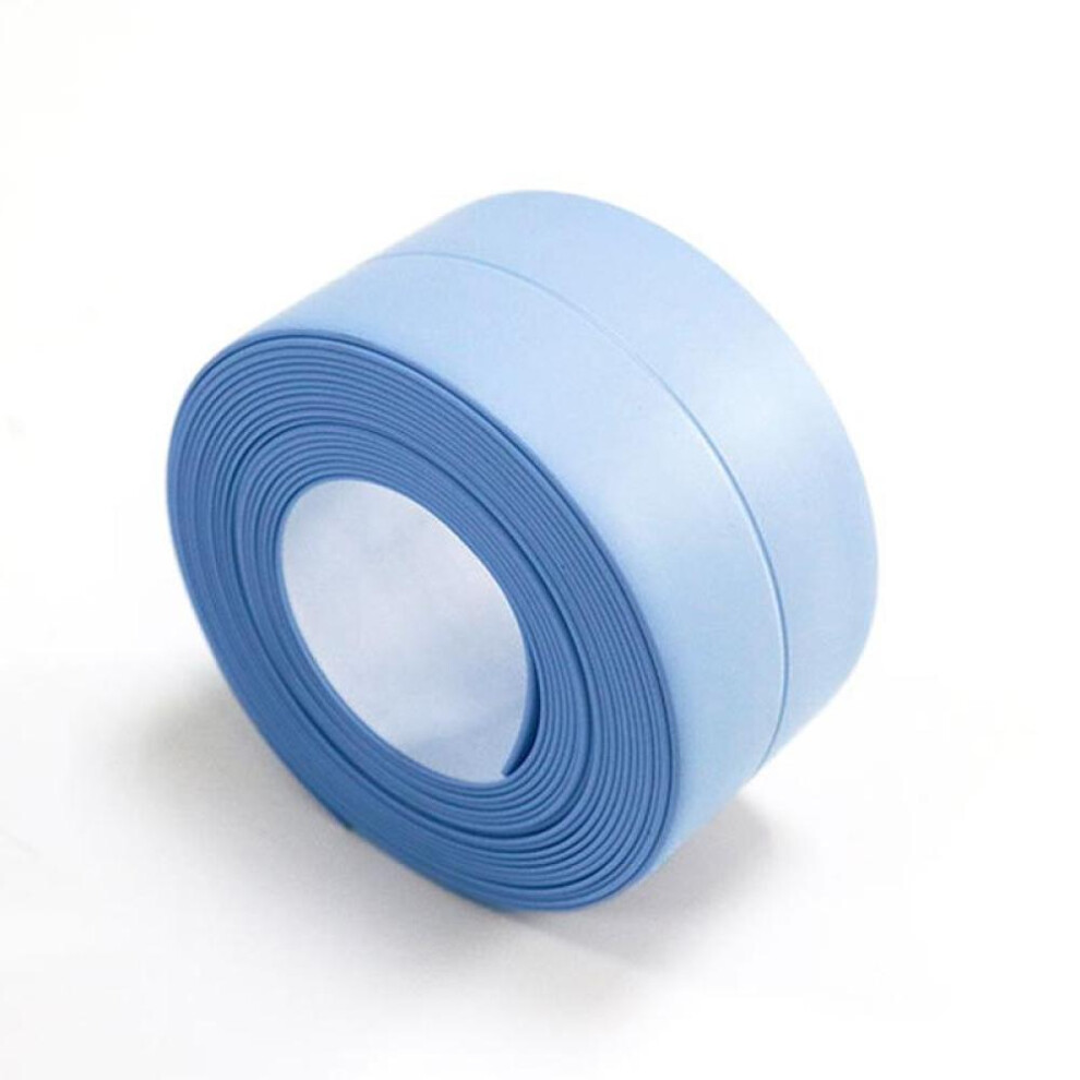 (blue, 320x3.8cm) Pvc Waterproof Wall Sticker Self Adhesive Sink Stove Crack Strip Kitchen Bathroom Bathtub Corner Sealant Tape Waterproof