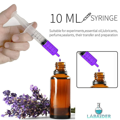 30pcs 10ml Plastic Syringe Small Syringe With Tip Cap 1