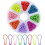 320 Pieces 8 Colors Safety Calabash Pins,bulb Pins With Storage Box, Knitting Marker For Diy Clothes 1
