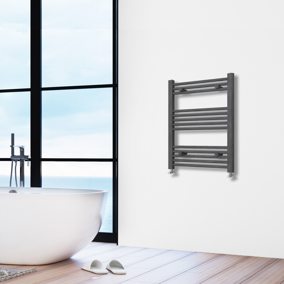 (anthracite, 800x550mm) Stylish Straight Towel Rail HeatingTowel Radiator