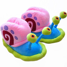 (XXL 43-44, Styles 1) Kawaii Spongebob Squarepants Cartoon Anime Series Gary The Snail Bag Heel Cotton Shoes Soft Cute Plush Baby Girls Holiday Gift