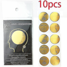 10pcs Anti Radiation Protector Sticker Mobile Phone Laptop Ions Emf Blocker