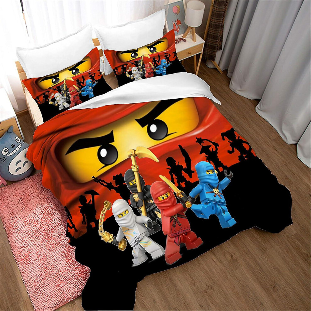 (Double 200*200cm) Phantom Ninja Cartoon Movie Kids Bedding Comforter Set