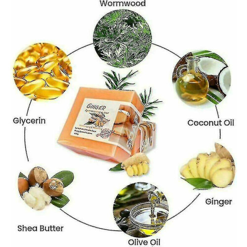 Lymphatic Detox Organic Ginger Soap Ginger Lymphatic Drainage Turmeric Soaps 2