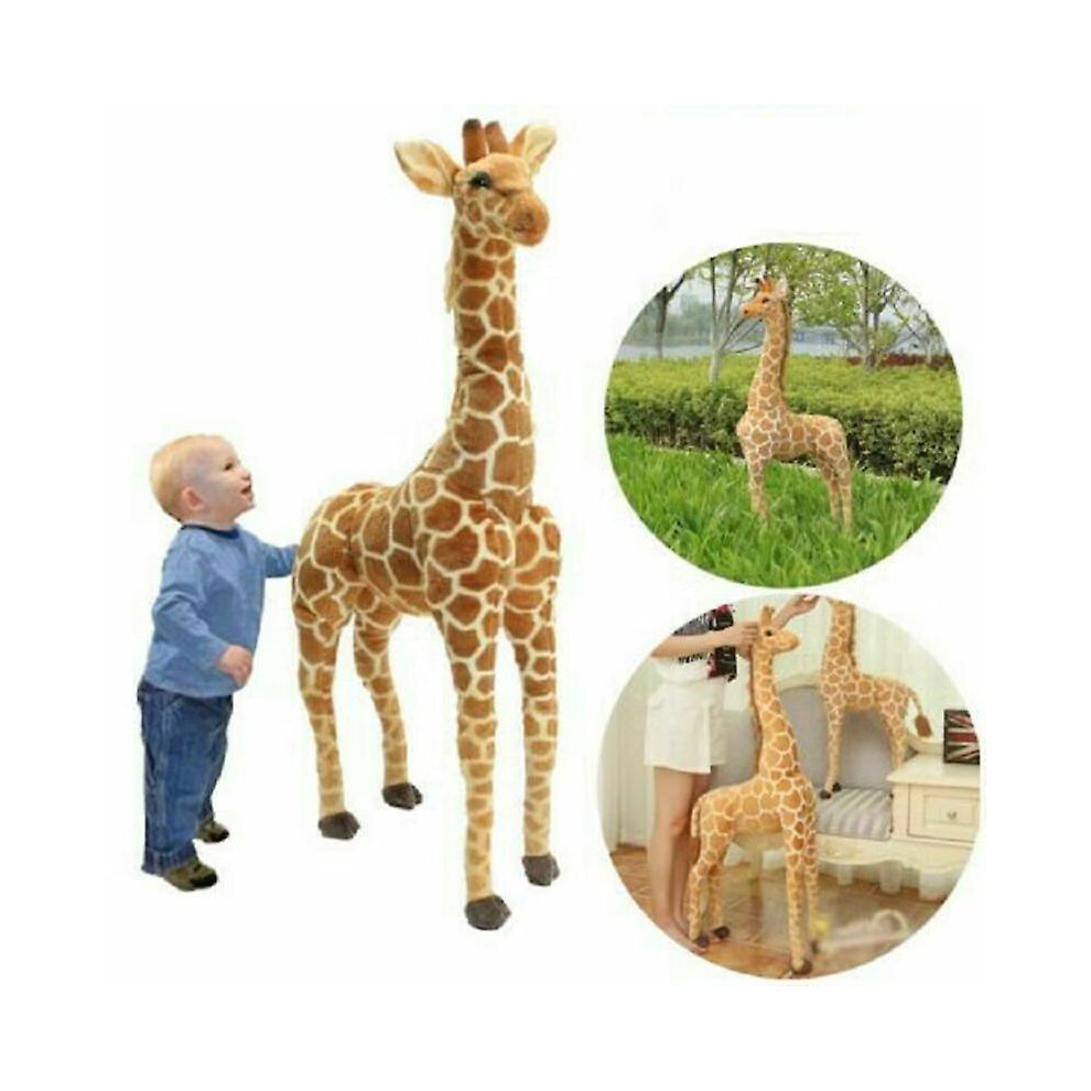 (100cm) Big Plush Giraffe Toy Giant Stuffed Animal Soft Doll Large Cute Gift For Kid