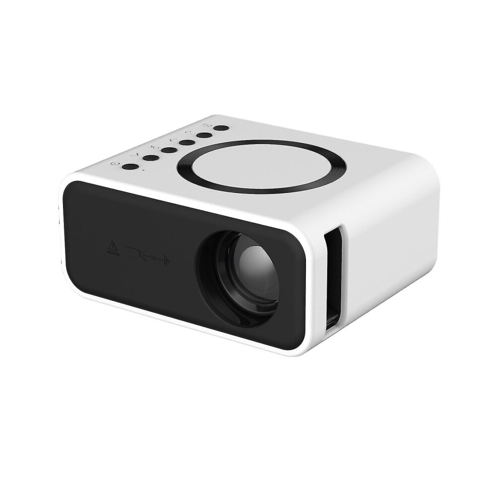 (White) Projector 7500 Lumens 1080P 3D Led Mini Wifi Video Home Theater Cinema Yo White 7364070681266