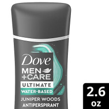 Dove Men+care Ultimate Smooth Glide Solid Antiperspirant Juniper Woods, Water-based Deodorant 2.6 Oz
